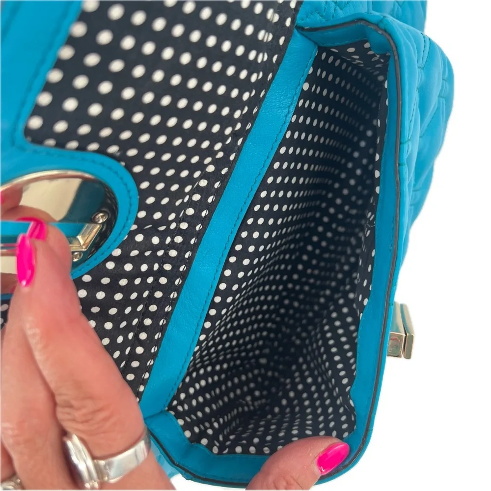 Kate Spade New York Astor Court Lila Quilted Shoulder Bag Deep Turquoise